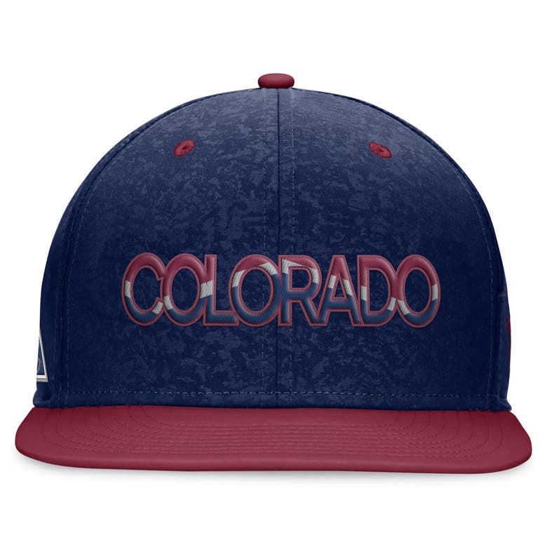 Shop Fanatics Branded Navy/burgundy Colorado Avalanche Authentic Pro Alternate Jersey Snapback Hat