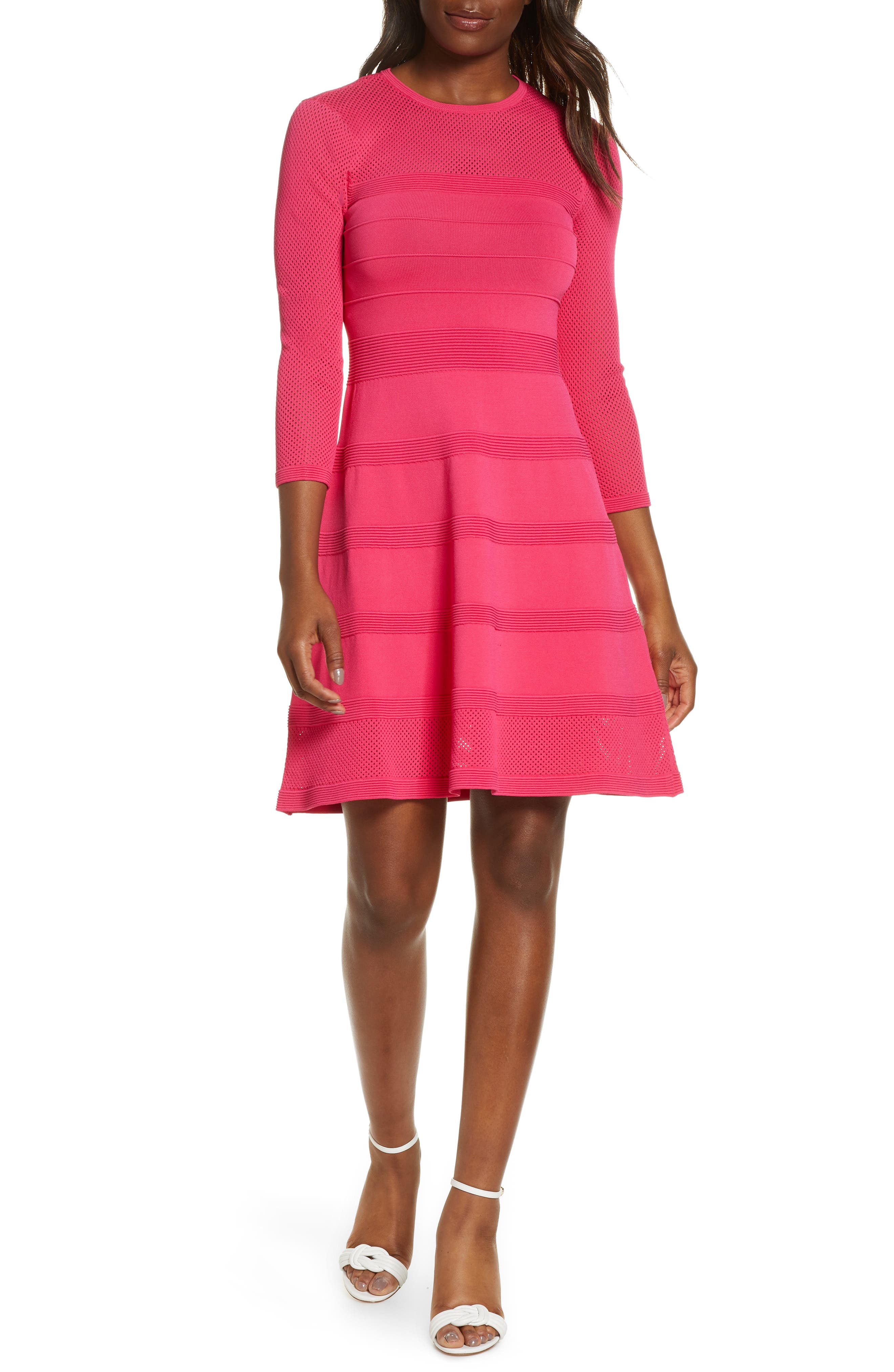 vince camuto ottoman detail sweater dress