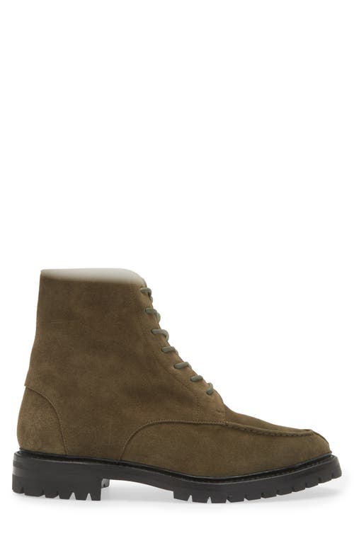 Shop Thom Browne Commando Combat Boot In Dark Green