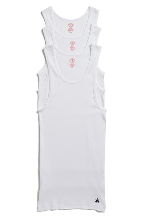Brooks Brothers 3-pack Cotton Tank Tops In White