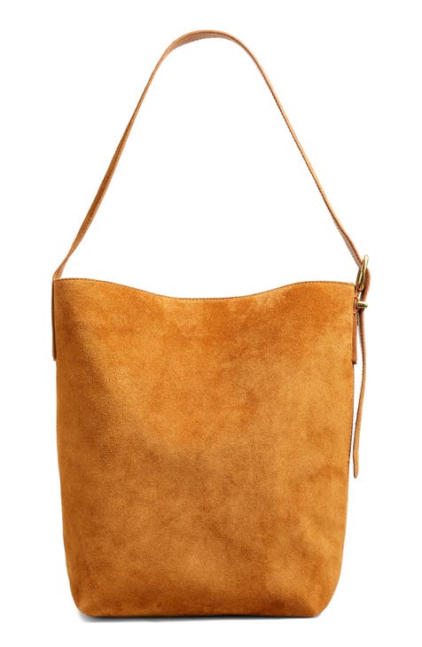 Tan best sale suede handbag