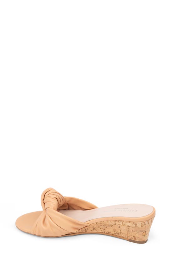 Patricia Green Savannah Wedge Slide Sandal In Beige
