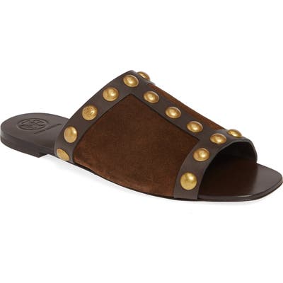 Tory Burch Blythe Slide Sandal- Brown