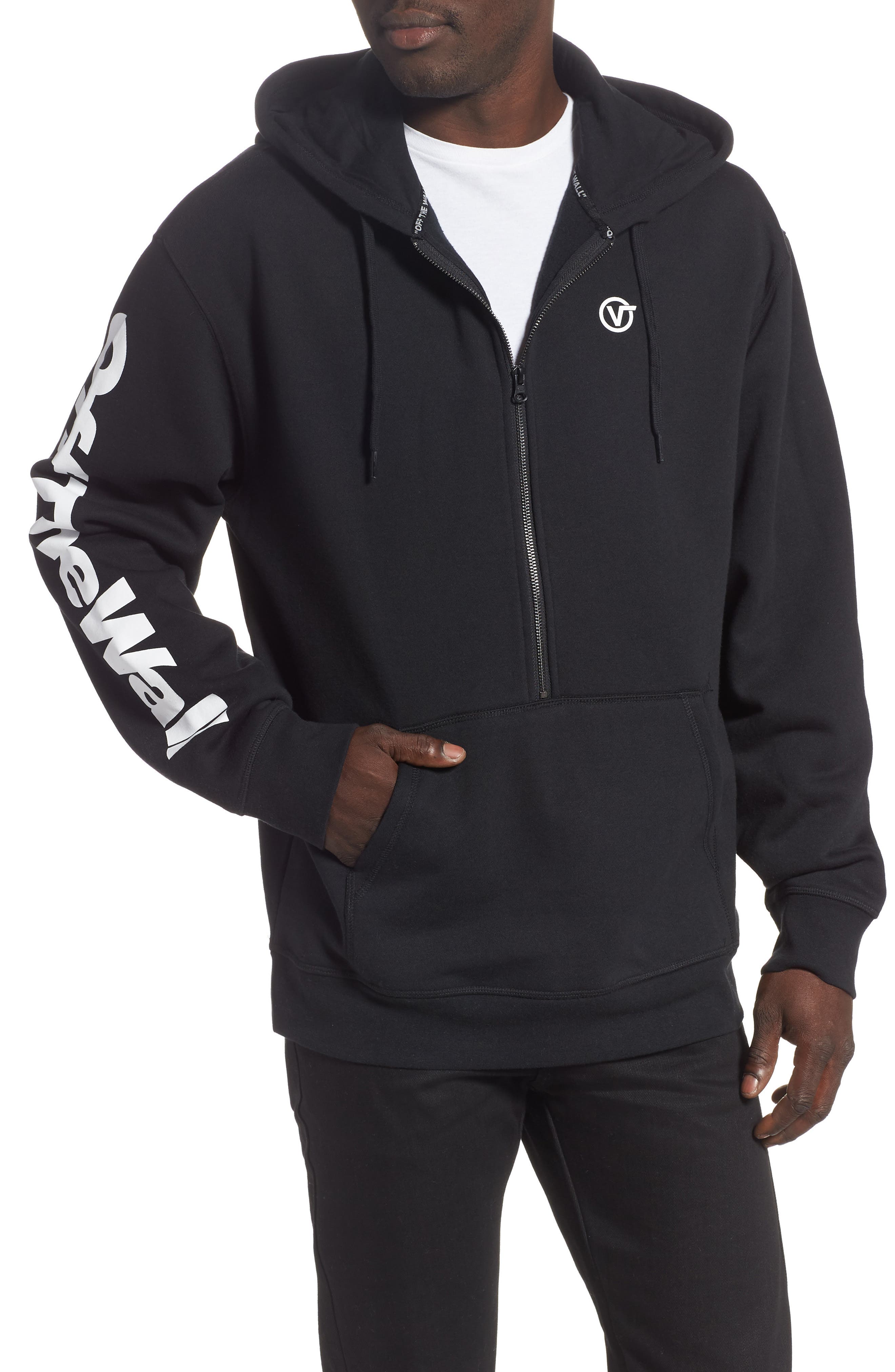 3 quarter zip hoodie