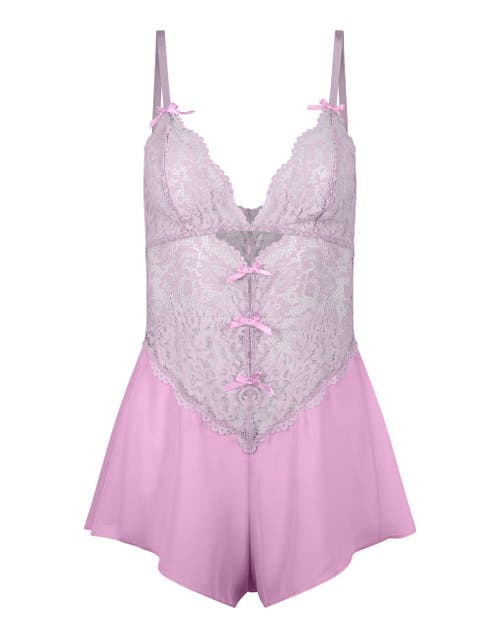 Adore Me Odessa Romper Lingerie In Medium Pink