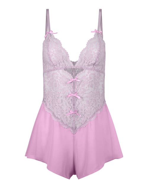 Shop Adore Me Odessa Romper Lingerie In Medium Pink