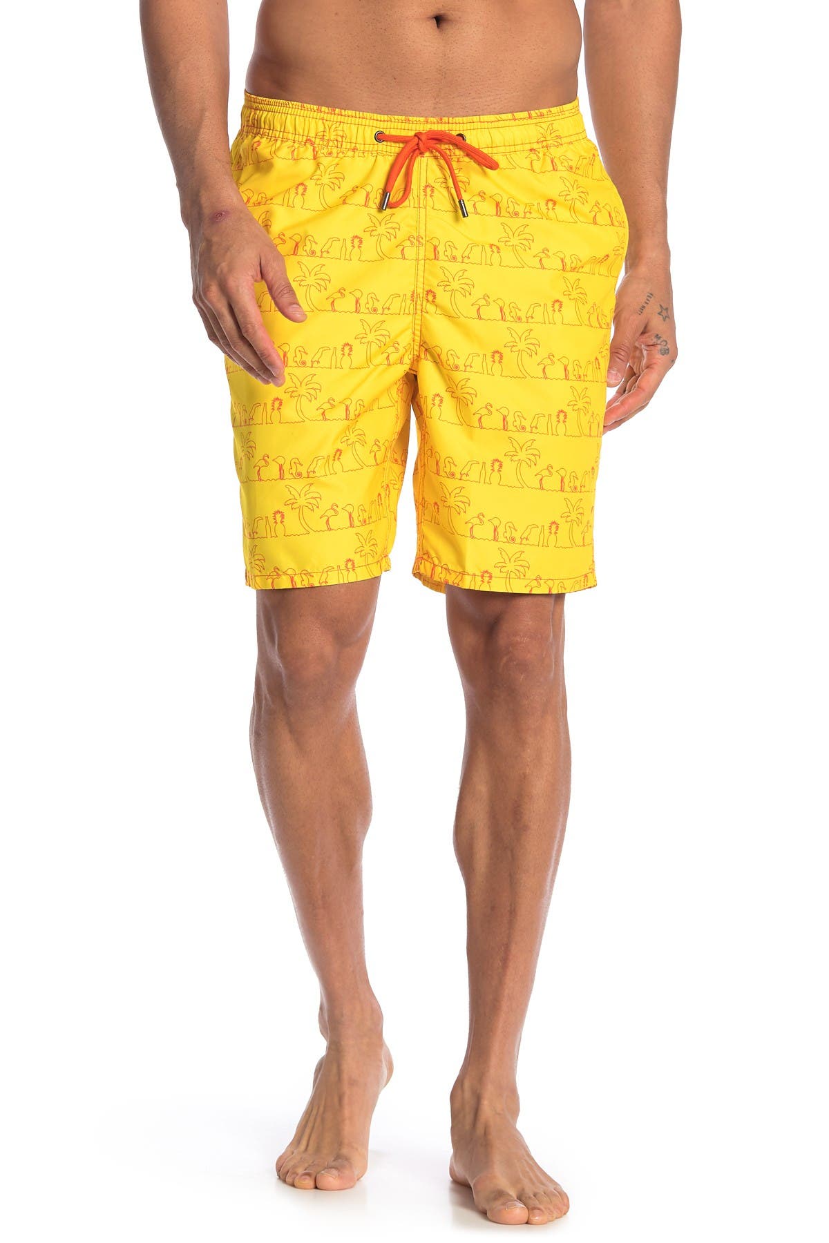 BEACH BROS Beach Silhouette Elastic Waist Swim Trunks Nordstrom Rack