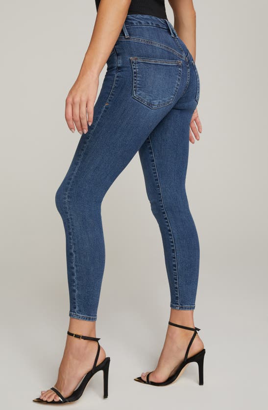 Good American Extreme V High Waist Ankle Skinny Jeans In Blue615
