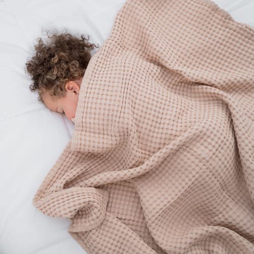 Comfy Cubs Baby Waffle Blankets In Blush