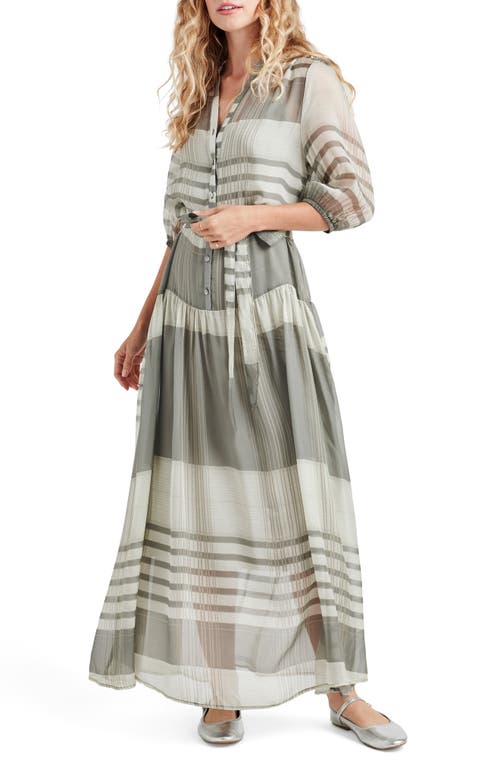 Shop Splendid Chance Tie Waist Maxi Dress In Green Multi