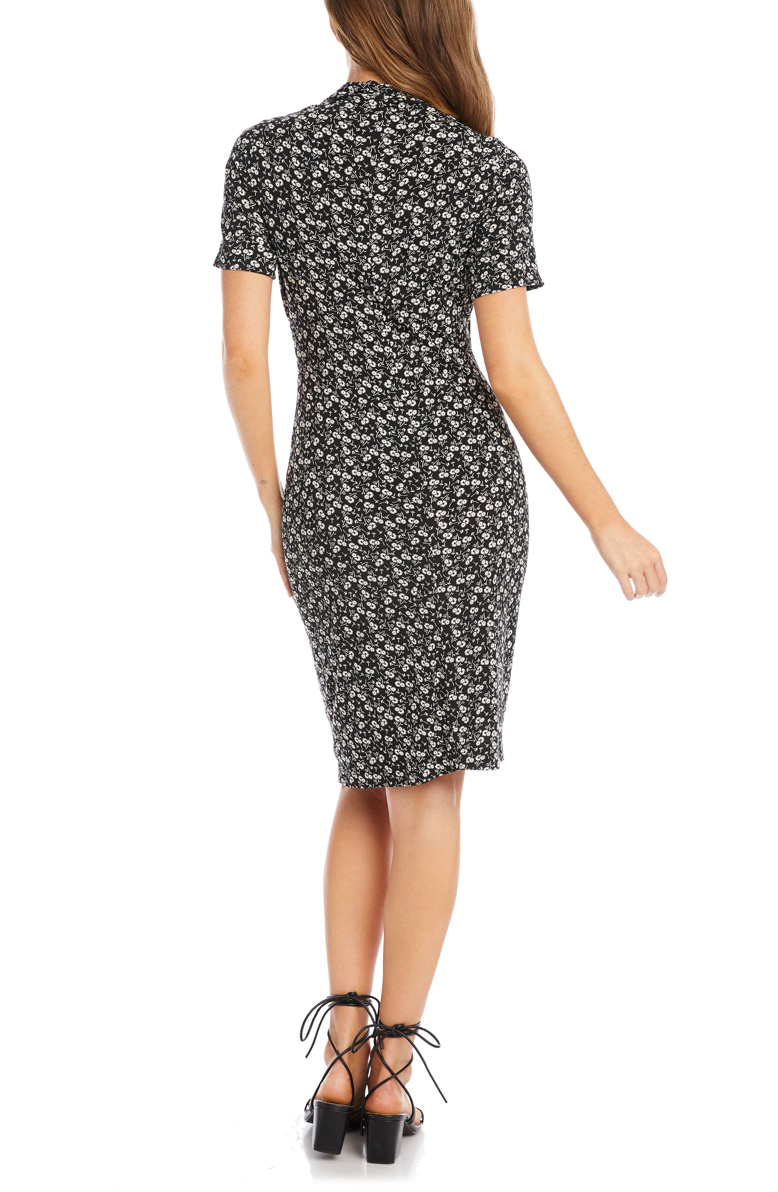 Karen Kane Cascade Floral Print Faux 