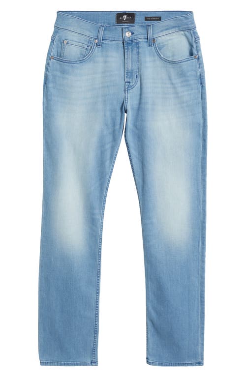 7 For All Mankind Austyn Squiggle Light Grey Clean Slim Leg Jean In Light Bay
