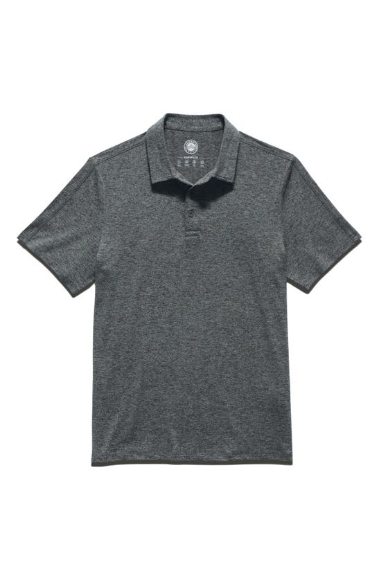Flag And Anthem All Day Short Sleeve Performance Polo In Charcoal