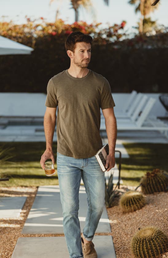 Shop The Normal Brand Legacy Perfect Cotton T-shirt In Dusty Olive