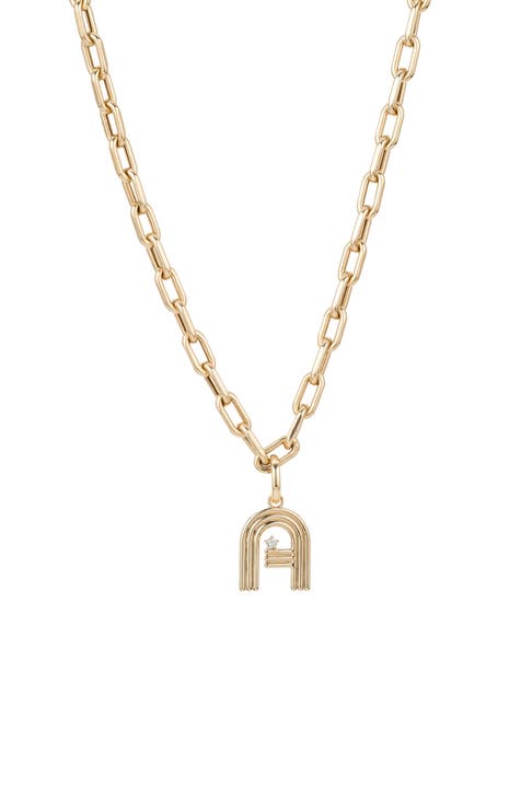 Louis Vuitton Crystal 'LV' Iconic Blush Necklace - Rose Gold