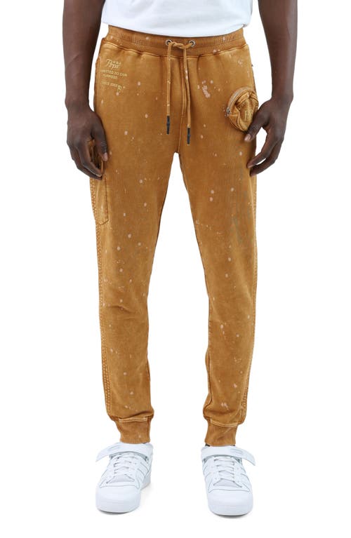 Bourn Drawstring Cotton Joggers in Bison