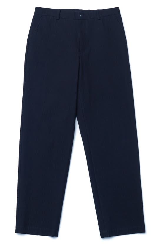 Iise Nubi Straight Leg Trousers In Navy