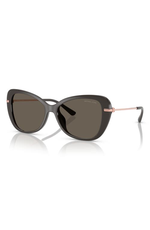 Michael Kors 56mm Butterfly Sunglasses In Grey