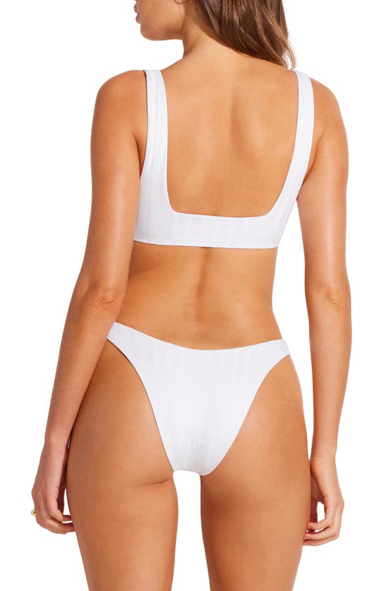 Shop Vitamin A California High Leg Bikini Bottoms In White