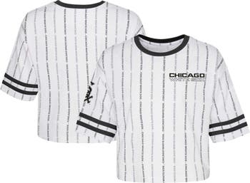 Outerstuff Girls Youth White Chicago White Sox Ball Striped T