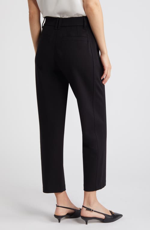 Shop Wit & Wisdom 'ab'solution Skyrise Pleated Ankle Straight Leg Pants In Black