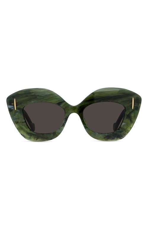 LOEWE LOEWE ANAGRAM 48MM SMALL CAT EYE SUNGLASSES 