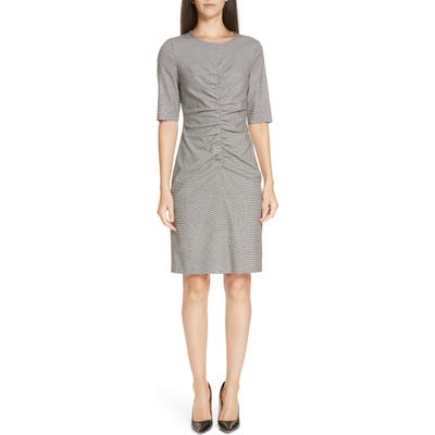 Boss Dirafia Blurred Optic Dress, Grey