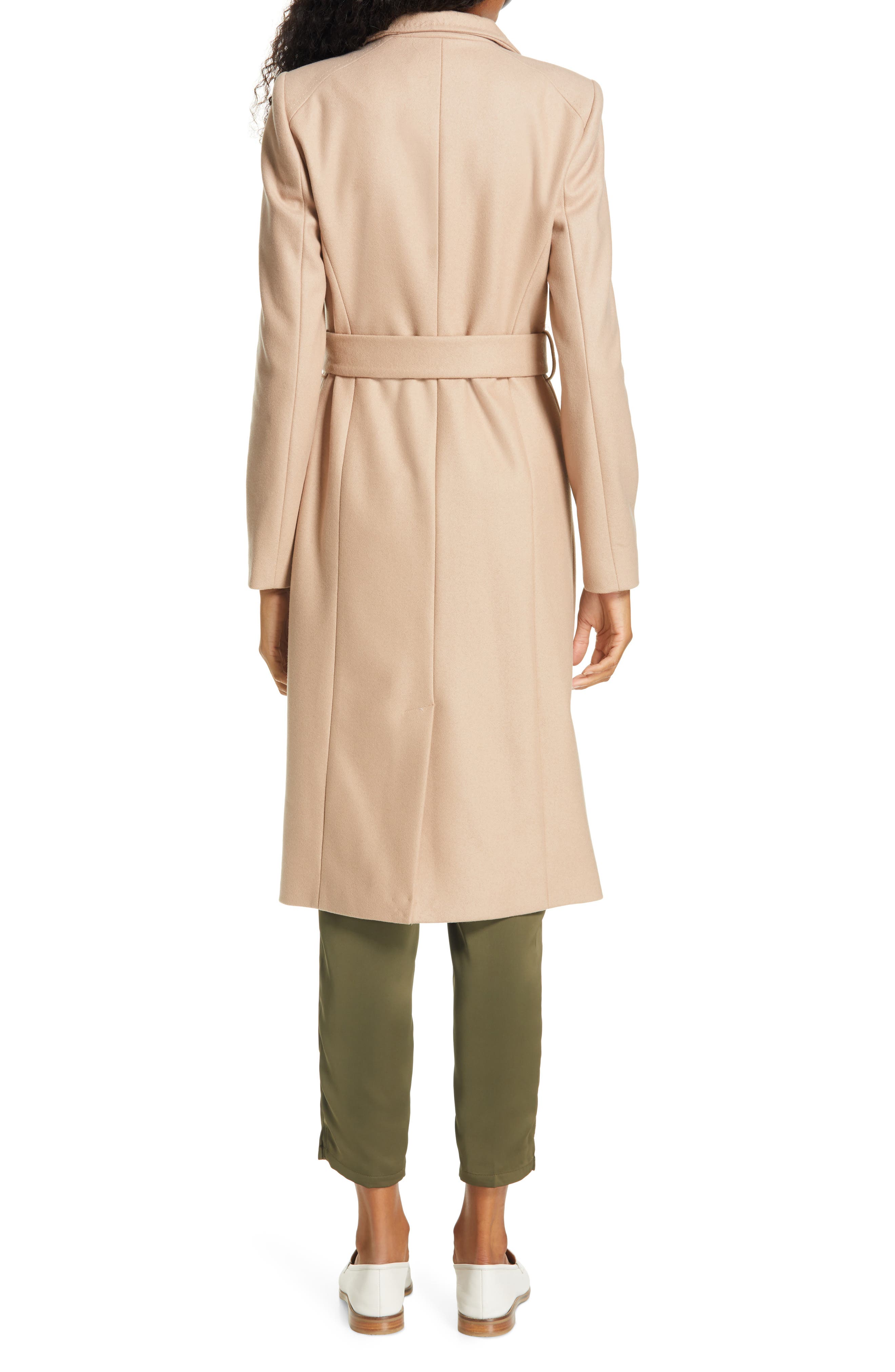 ted baker camel wrap coat