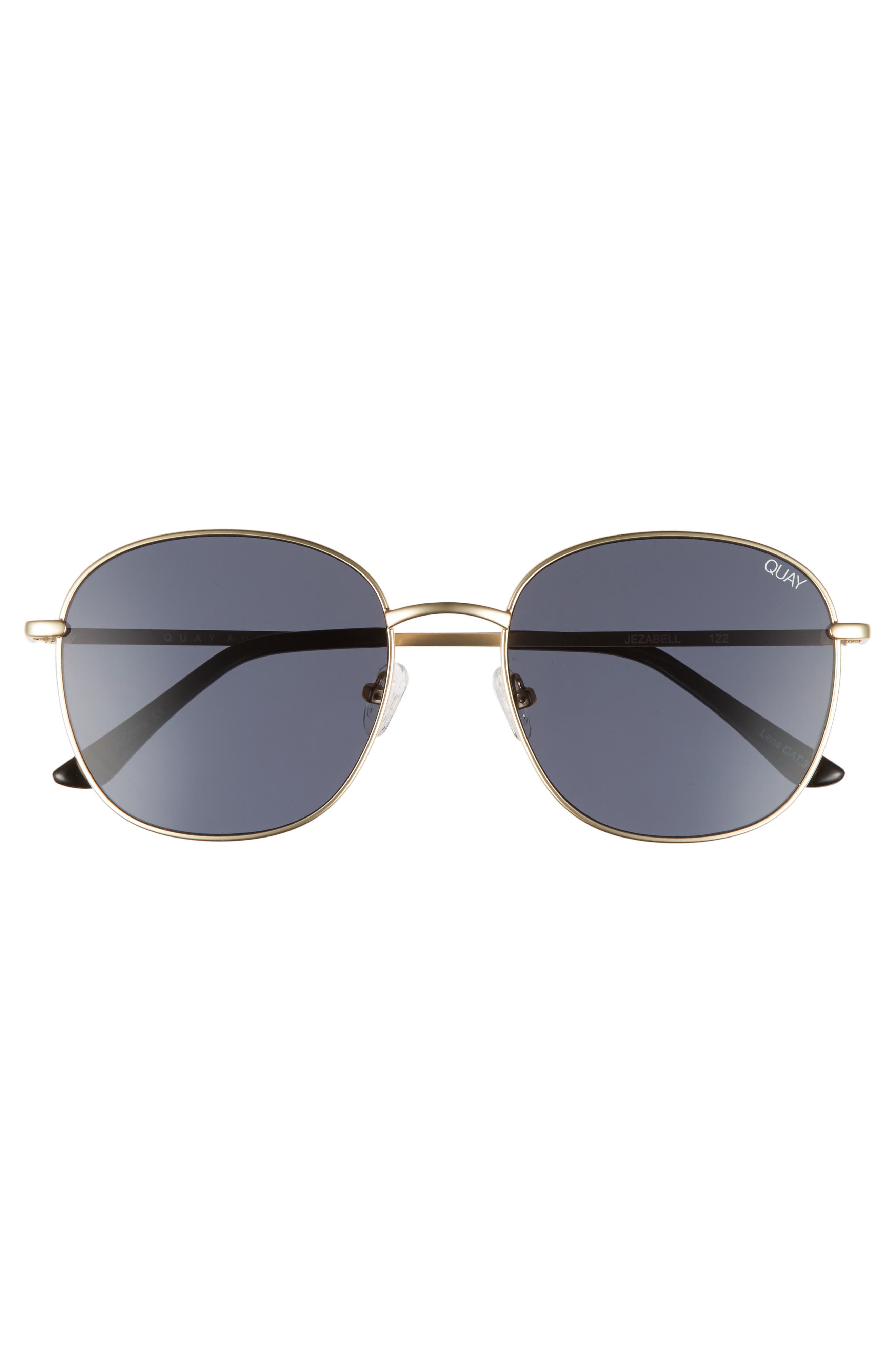 quay australia jezabell 57mm round sunglasses