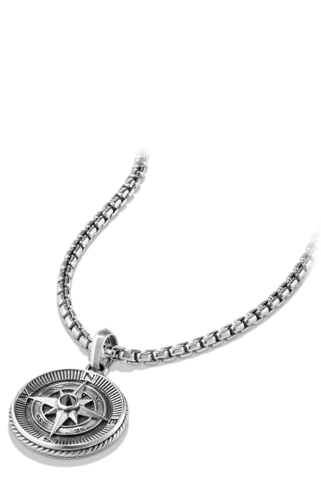 Mens Jewellery Necklaces David Yurman Maritime Compass Black Diamond Amulet for Men 