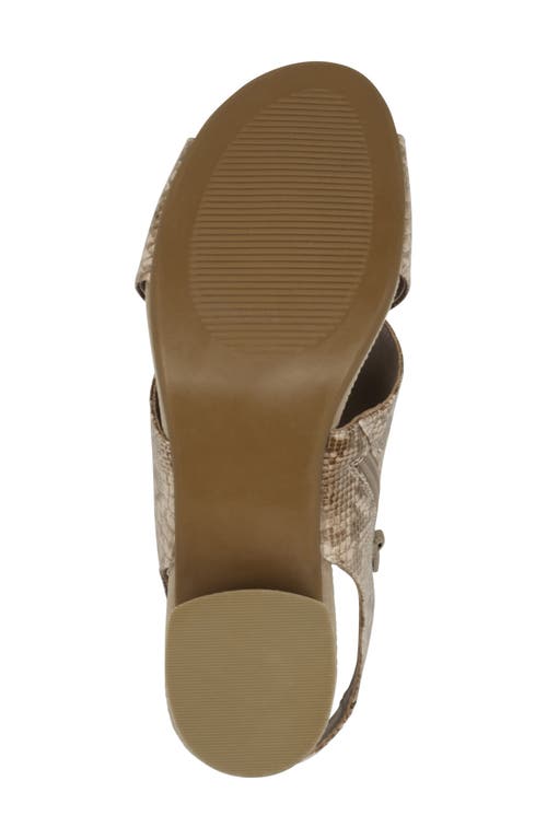 Good Choice New York Keefa Slingback Sandal In Snake/beige