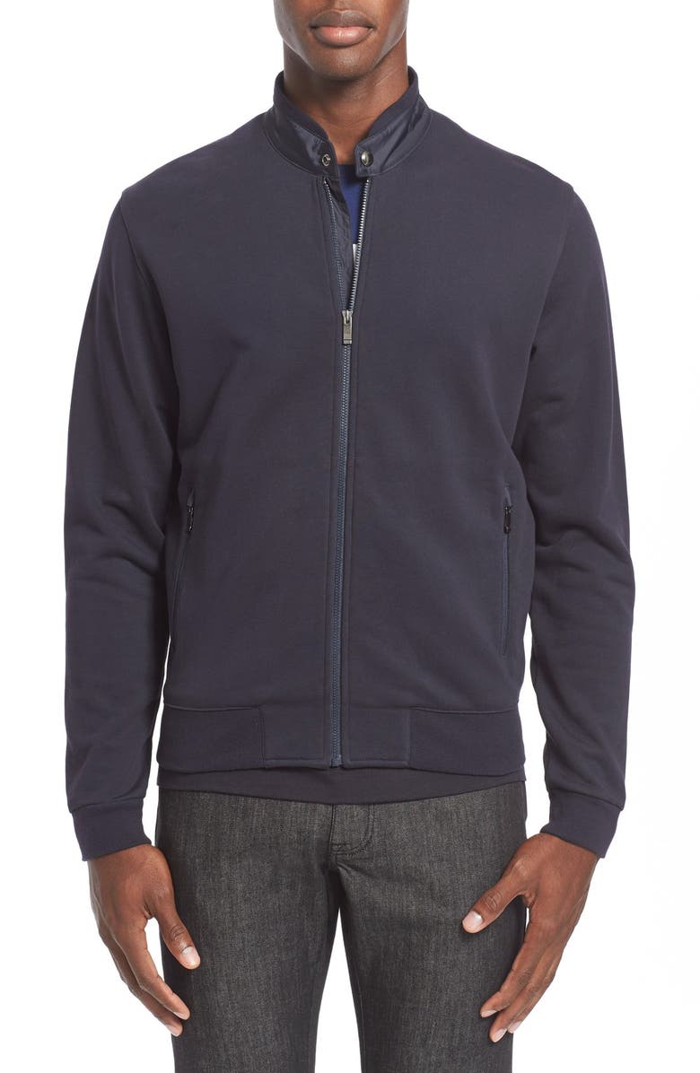 Z Zegna Full Zip Cotton Fleece Jacket | Nordstrom