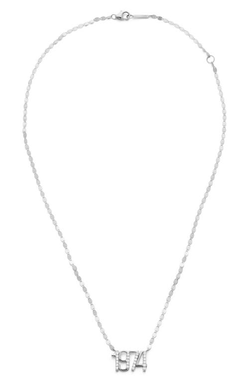 Lana Diamond Number Pendant Necklace in at Nordstrom