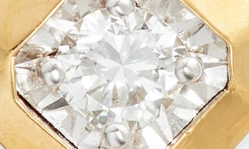 Monica Vinader Womens Asscher-cut 0.12ct Lab-grown Diamond And 18ct Yellow-gold Vermeil Stud Earrings In Gold