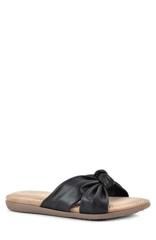 Shop Cliffs By White Mountain Favorite Slide Sandal In Black/smooth