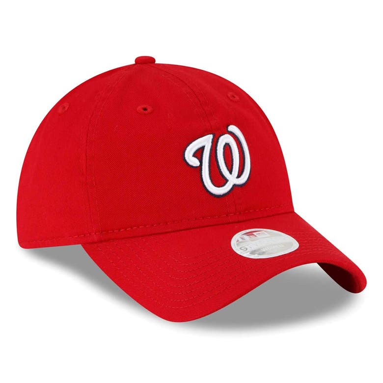 Shop New Era Red Washington Nationals Team Logo Core Classic 9twenty Adjustable Hat