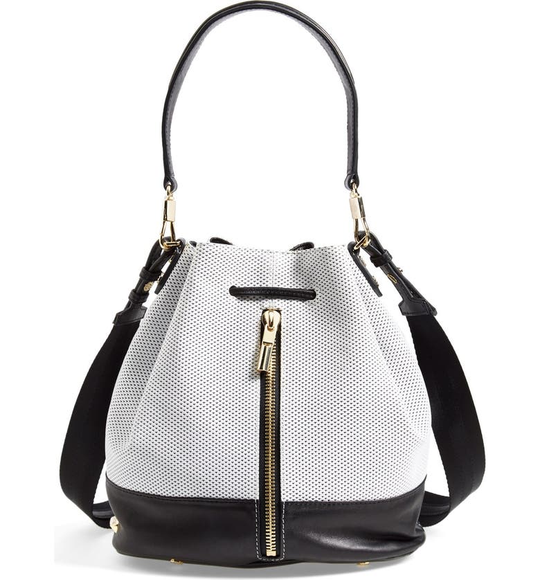 Elizabeth and James 'Cynnie' Perforated Leather Bucket Bag | Nordstrom