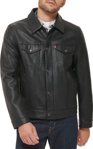 Levi's® Faux Leather Trucker Jacket