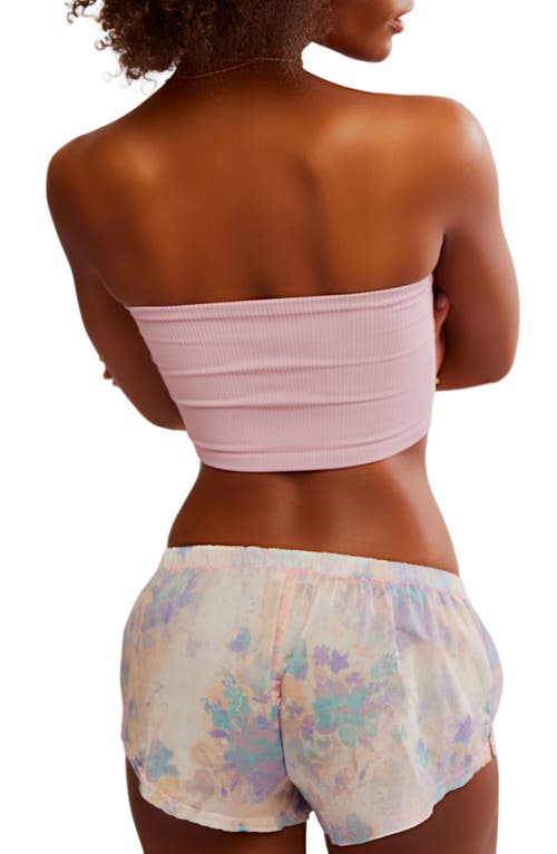 Free People Fp Movement Ringer Logo Sports Bra In Dawn Pink
