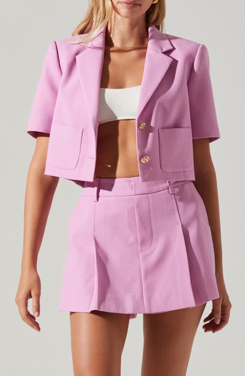 Shop Astr The Label Jhene Pleat Front Shorts In Pink