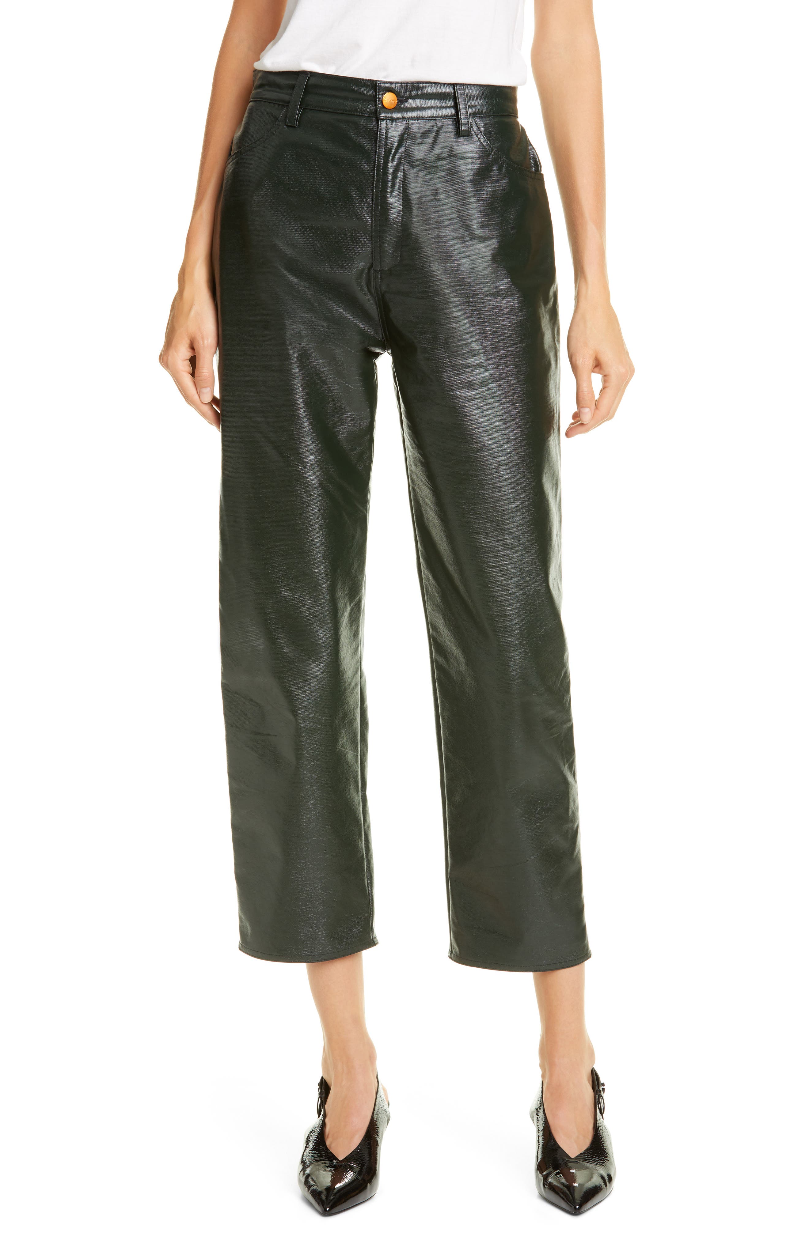 Rodebjer Esztia Waxed Crop Faux Leather 