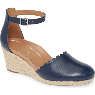 Vionic Anna Ankle Strap Pump, Blue