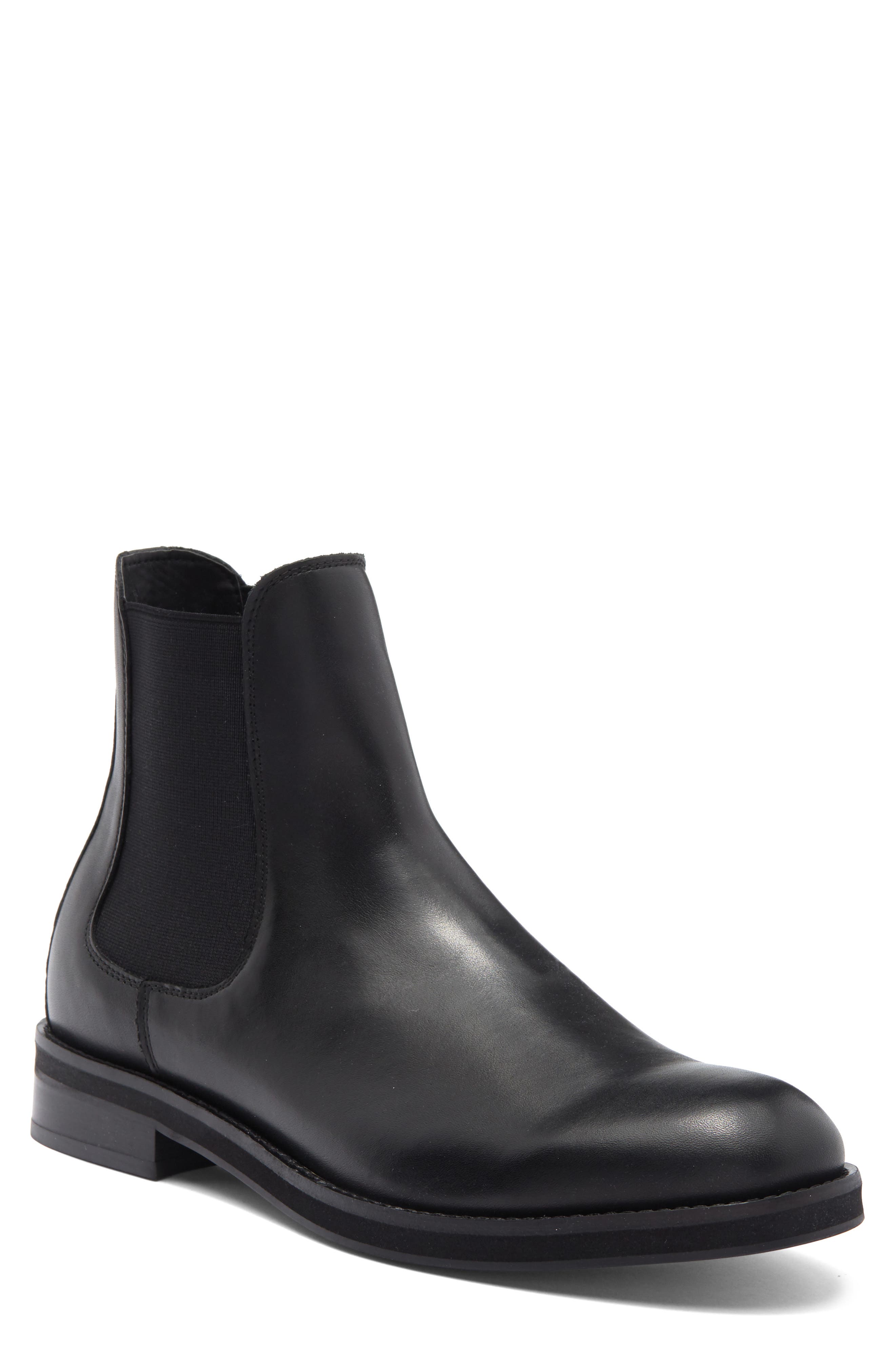 7 For All Mankind Black Men\'s Boots 7 Seven For All Mankind Mens Black Leather Shoes Boots US  main image 2