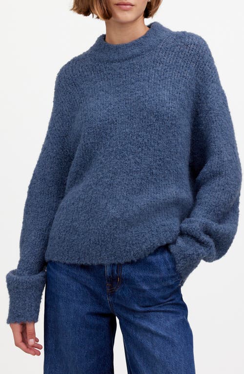 MADEWELL MADEWELL WOOL & ALPACA BLEND BOUCLÉ OVERSIZE SWEATER 