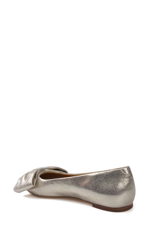Zigi Manelik Pointed Toe Flat In Gold