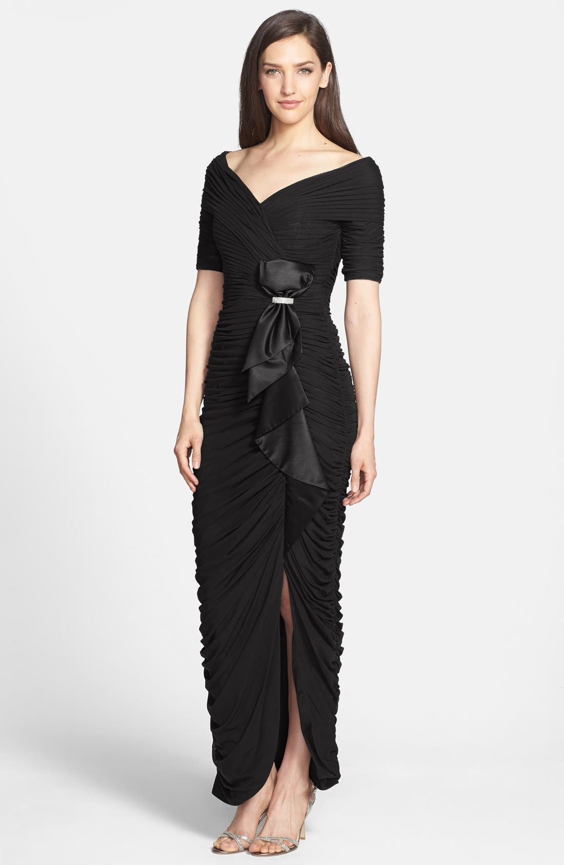 Daymor '8031' Ruched Elbow Sleeve Dress Nordstrom