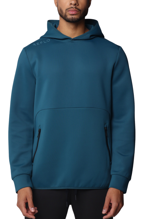 Reflo Tarim Recycled Performance Hoodie In Warm Green