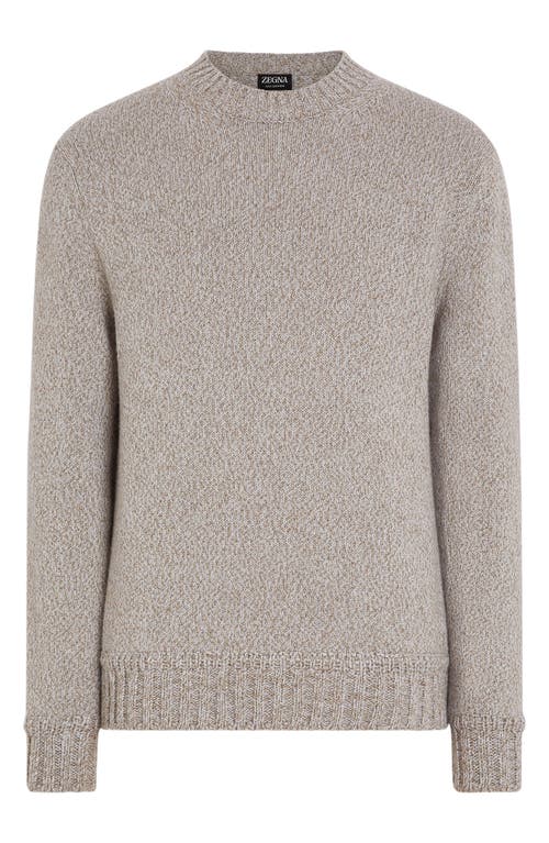 Shop Zegna Oasi Cashmere Mélange Crewneck Sweater In Piedicavallo