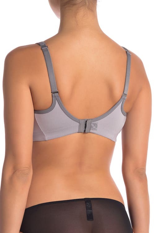 Shop Natori Convertible Underwire Sports Bra In Silvr/grey