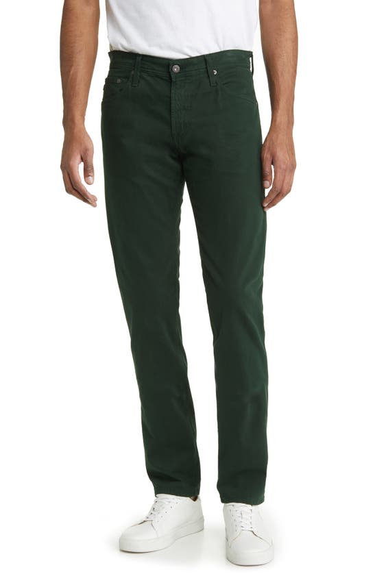 Ag Tellis Slim Fit Sateen Pants In Ville Pine